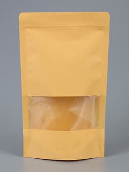 Пакет Zip - lock Крафт с прямоугольным окном 16×26 см