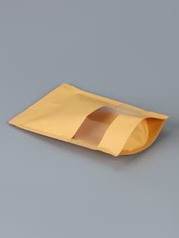 Пакет Zip - lock Крафт с прямоугольным окном 16×26 см