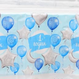 Скатерть одноразовая «1 годик», 180×137 см