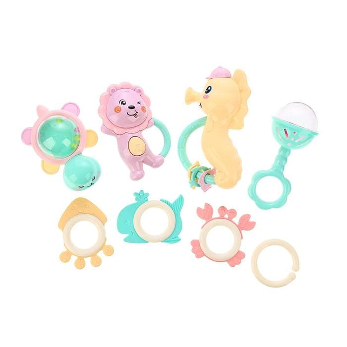 Погремушки-прорезыватели Крошка Я «Нежность», в сумке, набор 5 шт. МИКС