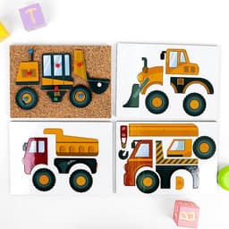 Логическая головоломка WoodLand Toys «Строительная техника»