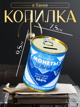 Копилка для денег «Банка. Железные монеты», металл