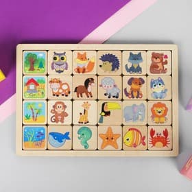 Игра развивающая деревянная Десятое Королевство «Кто где живёт»