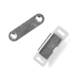 Магнит мебельный M001W, 41×13 маленький, белый