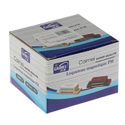 Магнит мебельный M001W, 41×13 маленький, белый