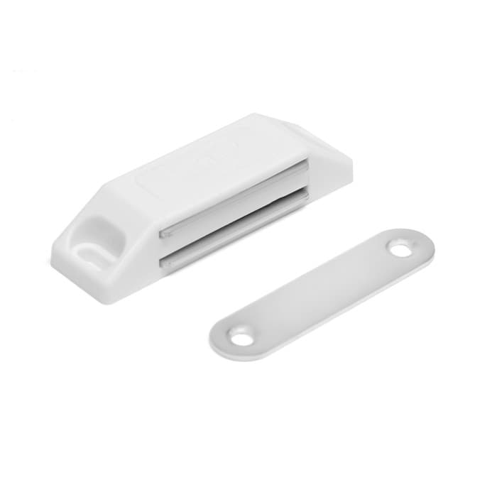 Магнит мебельный M002W, 60×13, средний, белый