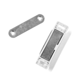 Магнит мебельный M002W, 60×13, средний, белый