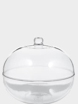 Подставка для торта Magistro «Цветочки», 29×23 см, на ножке, с крышкой-клош, стекло, прозрачная