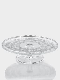 Подставка для торта Magistro «Цветочки», 29×23 см, на ножке, с крышкой-клош, стекло, прозрачная