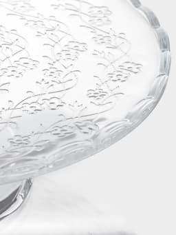 Подставка для торта Magistro «Цветочки», 29×23 см, на ножке, с крышкой-клош, стекло, прозрачная