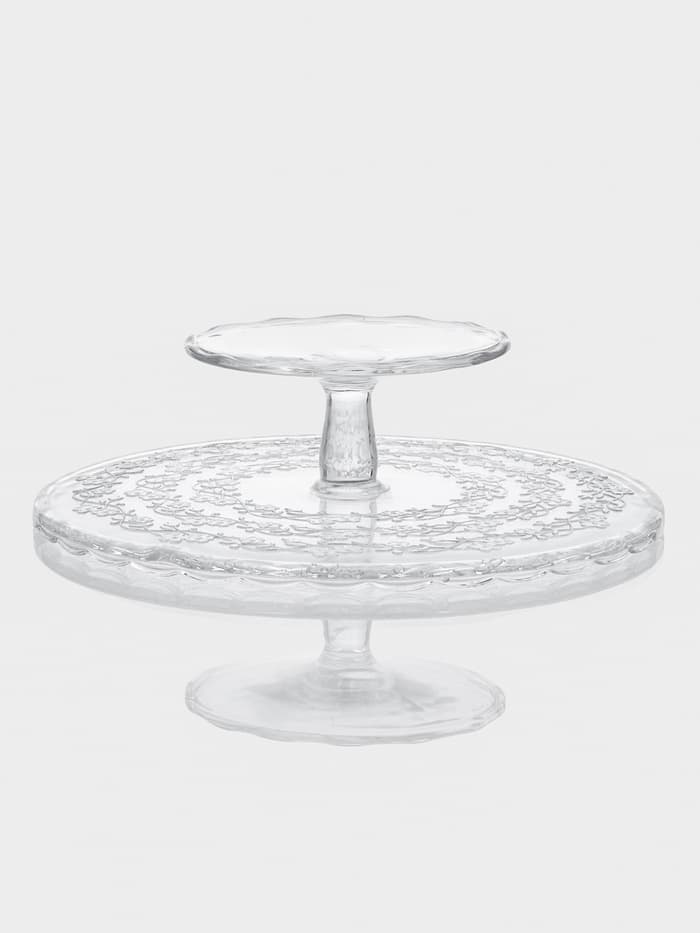 Подставка для торта Magistro «Цветочки», 29×23 см, на ножке, с крышкой-клош, стекло, прозрачная