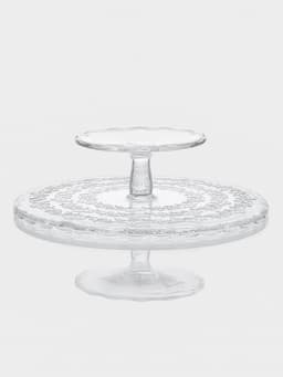 Подставка для торта Magistro «Цветочки», 29×23 см, на ножке, с крышкой-клош, стекло, прозрачная