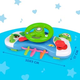 Музыкальный руль-подвеска ZABIAKA «Весело рулим!», световые и звуковые эффекты, МИКС