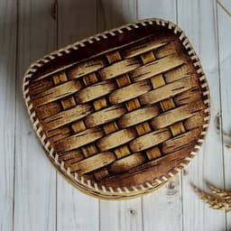 Хлебница - батонница с крышкой «Плетёночка», на шарнире, 21×18.5×13 см, береста