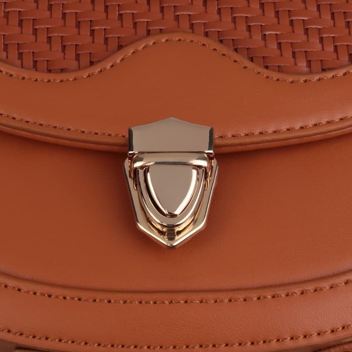 Застёжка для сумки, 3×2.5 см, цвет золотой