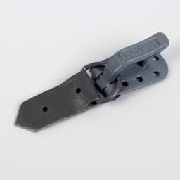Крючки пришивные, металлические, для верхней одежды, 5×1.5 см, 6 шт., цвет серый