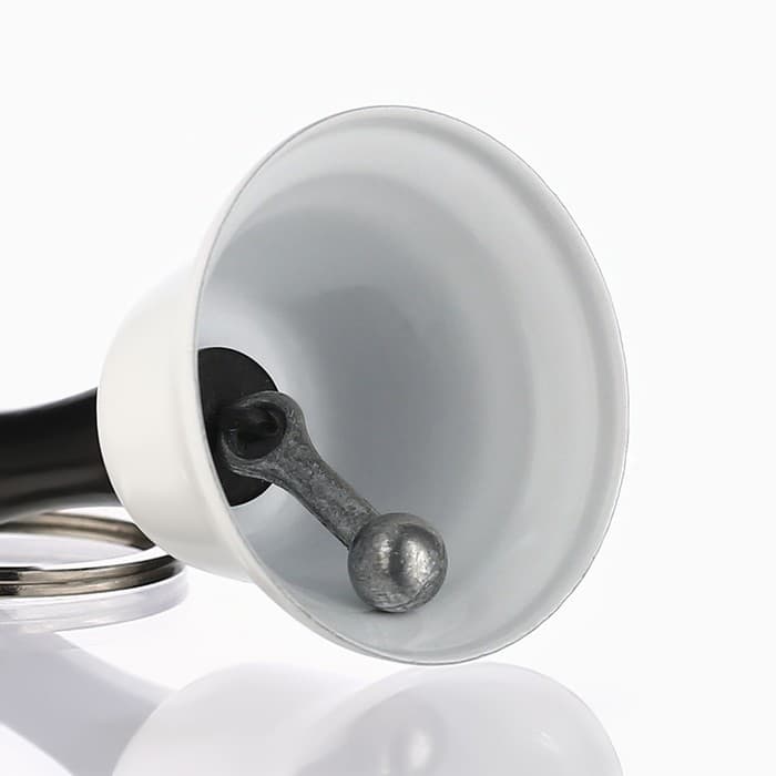 Колокольчик металлический, звонок «Белла», с брелоком, 6×4 см