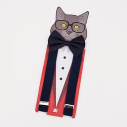 Подтяжки детские, ширина 2.5 см, темно-синяя