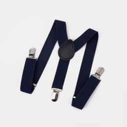 Подтяжки детские, ширина 2.5 см, темно-синяя