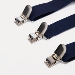 Подтяжки детские, ширина 2.5 см, темно-синяя