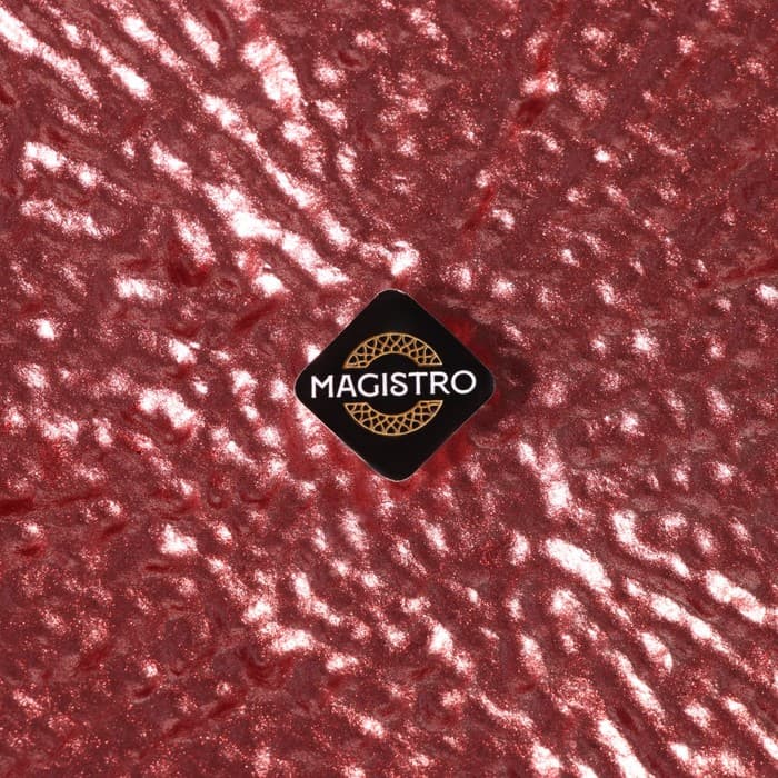 Тарелка подстановочная Magistro «Сияние», d=33 см, стекло, розовая