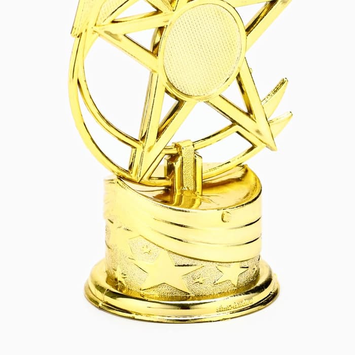 Кубок под нанесение «Звезды», наградная фигура, золото, 16×9×6 см