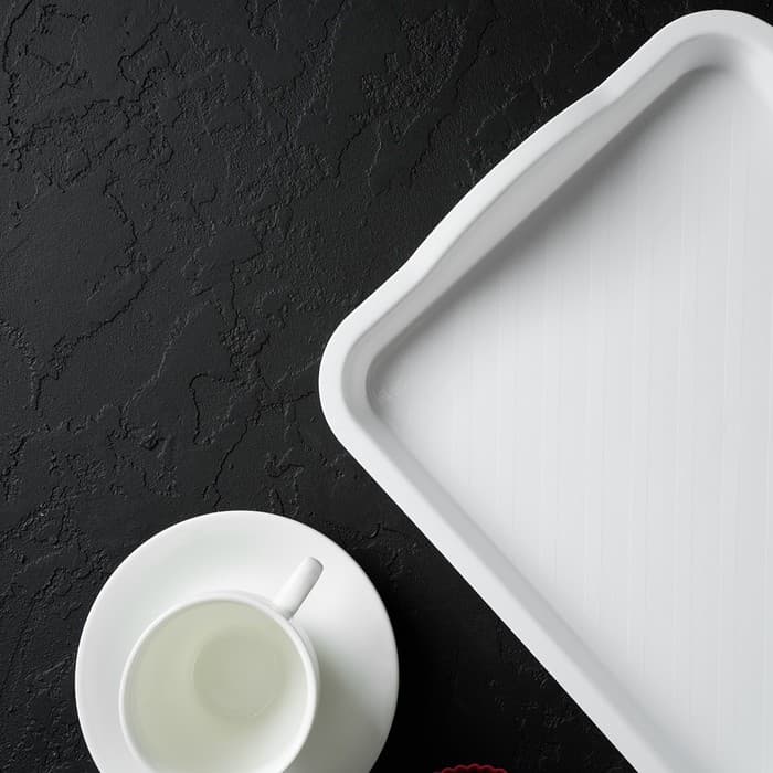 Поднос универсальный IDEA, 25×29 см, пластик, белый
