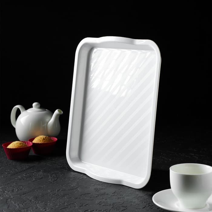 Поднос универсальный IDEA, 25×29 см, пластик, белый