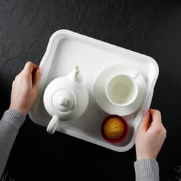 Поднос универсальный IDEA, 25×29 см, пластик, белый