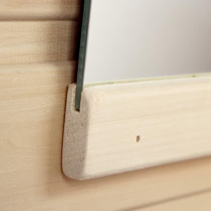 Зеркало для бани и сауны «Классика», 32×25 см, в деревянной раме