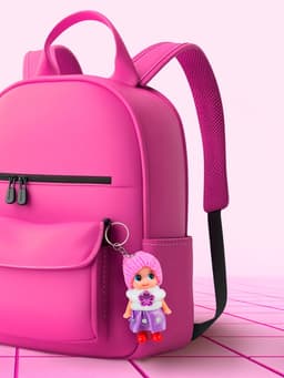 Мягкая игрушка, «Кукла», в шапочке, брелок, 7.5 см, цвет МИКС