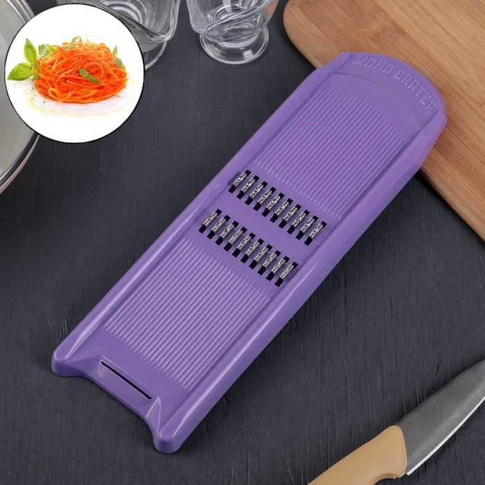 Тёрка для корейской моркови Libra Plast «Эконом», 8.5×27.5×1.5 см, МИКС