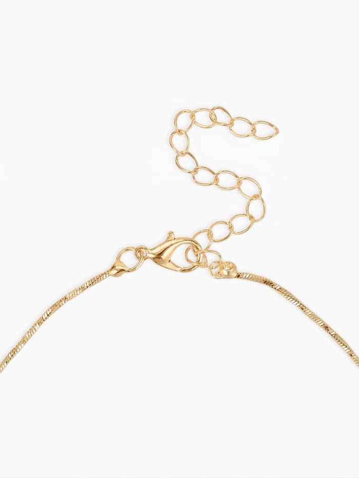 Набор 2 предмета: серьги, колье «Изумление», ветвь, белый в золоте, 42 см