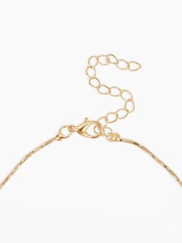 Набор 2 предмета: серьги, колье «Изумление», ветвь, белый в золоте, 42 см