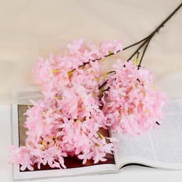 Цветы искусственные «Сирень пышная», 3×95 см, розовые