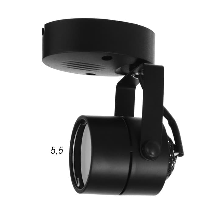 Спот «Яркий луч» 1×3 Вт GU10 черный 8×5×13 см