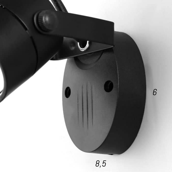 Спот «Яркий луч» 1×3 Вт GU10 черный 8×5×13 см