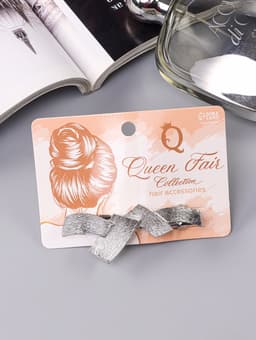 Заколка - автомат для волос «Либерти», пересечения, 7 см, серебро