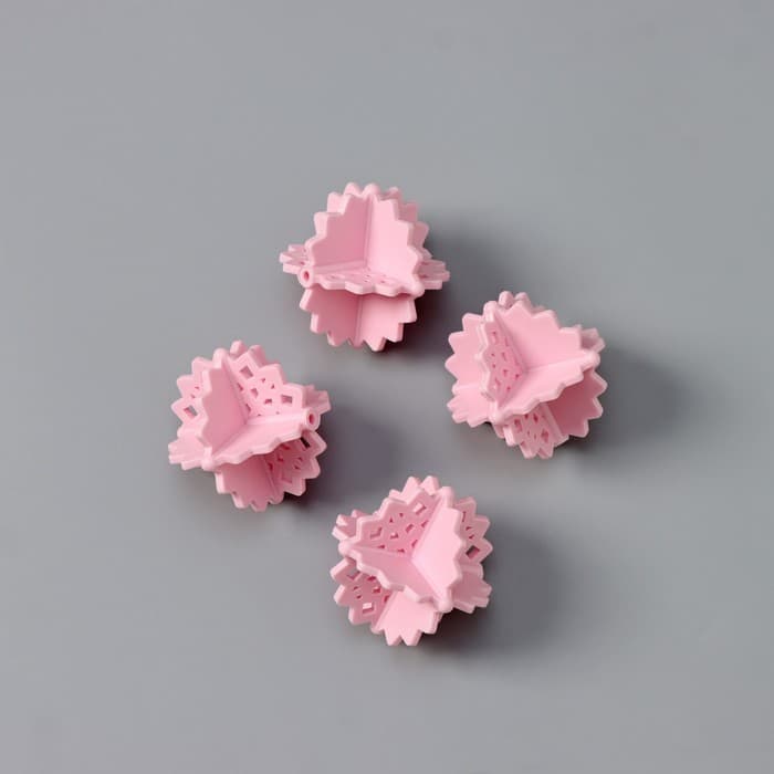 Шарики для стирки пуховиков и одеял Доляна, 4 шт., d=5 см, розовые