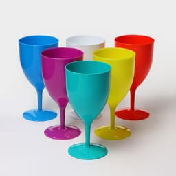 Бокал для вина «Салют», 400 мл, пластик, МИКС