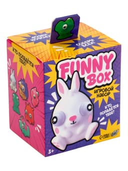 Антистресс мялка Funny Box WOOW TOYS «Зверюшки»: игрушка пучеглазик, лист наклеек, карточка