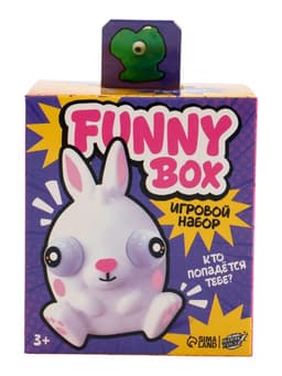Антистресс мялка Funny Box WOOW TOYS «Зверюшки»: игрушка пучеглазик, лист наклеек, карточка