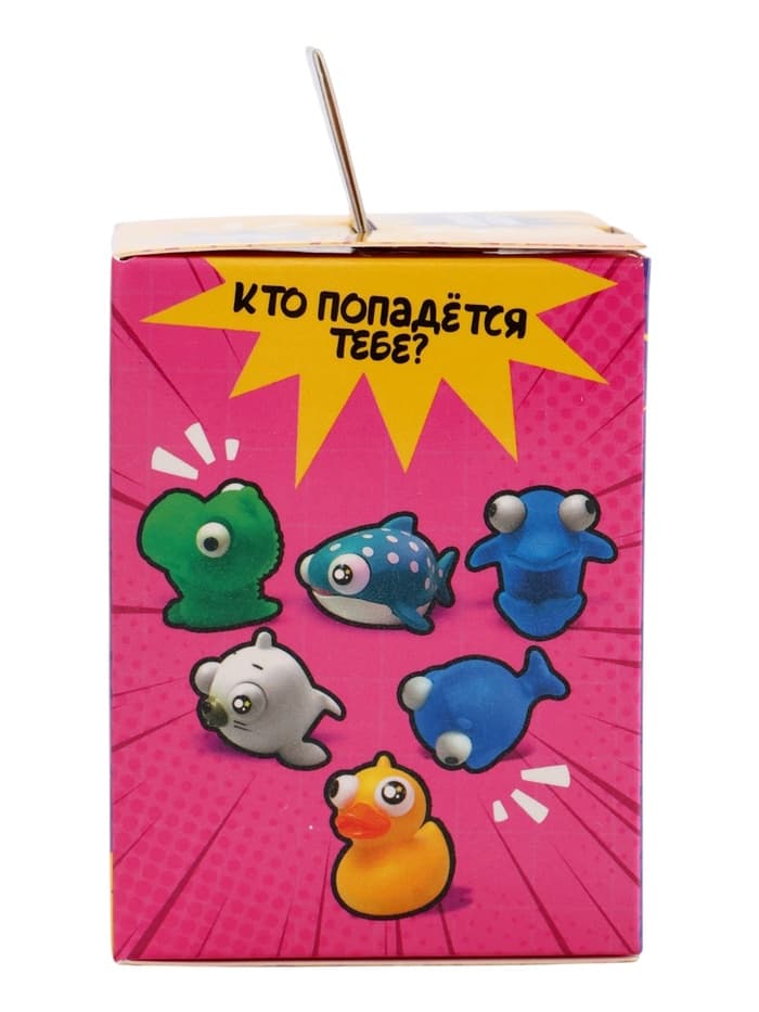 Антистресс мялка Funny Box WOOW TOYS «Зверюшки»: игрушка пучеглазик, лист наклеек, карточка
