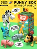 Игрушка - сюрприз Funny Box «Зоопарк»: фигурка, наклейки