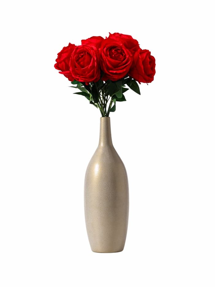 Цветы искусственные «Роза Охара», 8.5×56 см, красные