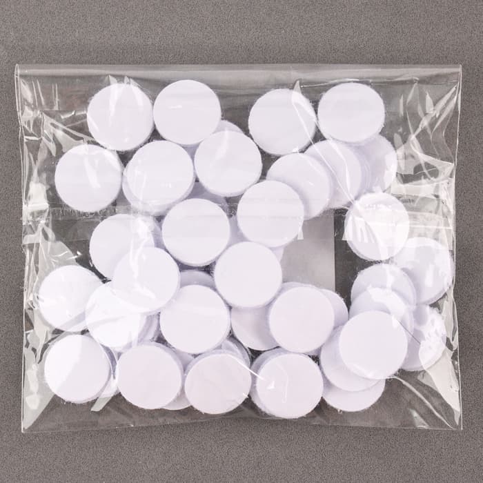 Липучка на клеевой основе «Круг», набор 55 шт., размер 1 шт.: 1.5 см