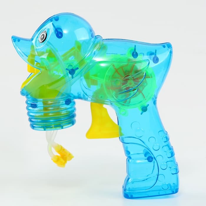 Генератор-пистолет мыльных пузырей Funny toys «Утка», прозрачный, МИКС