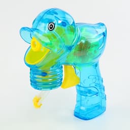 Генератор-пистолет мыльных пузырей Funny toys «Утка», прозрачный, МИКС