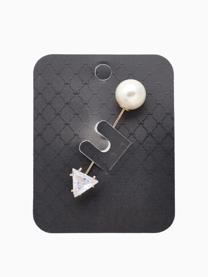 Булавка «Стрела», 5 см, белая в золоте