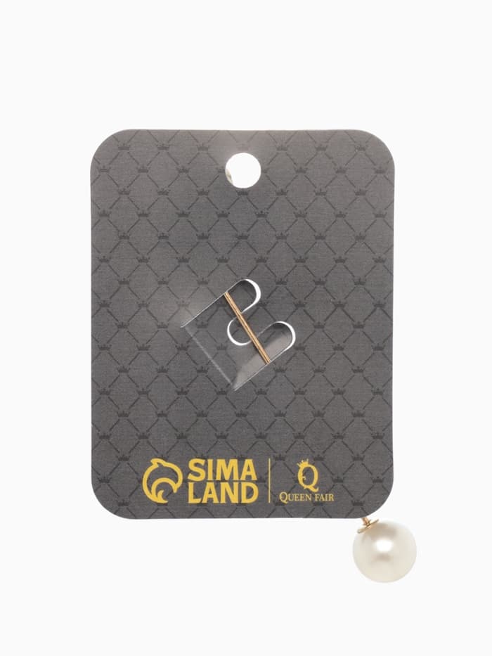 Булавка« Бабочка объемная», 8.5 см, белая в золоте